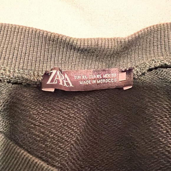 Zara Sweatshirt in green size Large - Picture 5 of 7